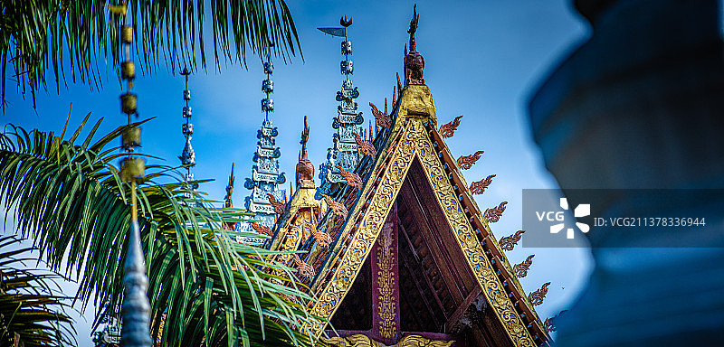 西双版纳傣族建筑图片素材