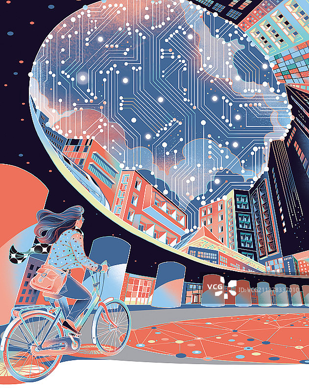 欧非版智慧城市图片素材