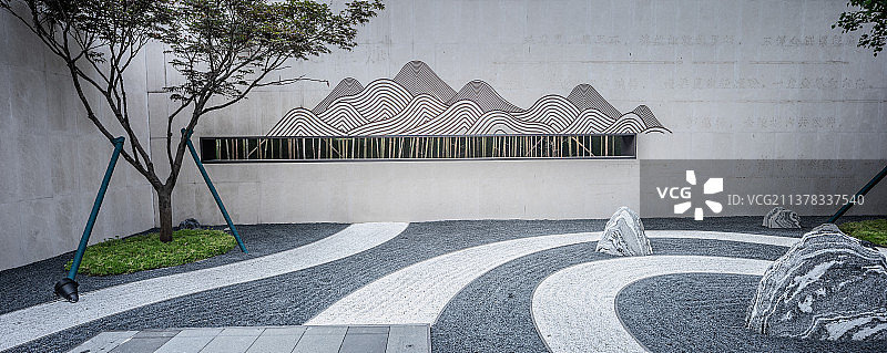 中式建筑庭院图片素材