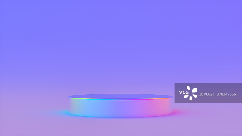 赛博朋克风格的C4D电商产品展示平台创意背景图片素材