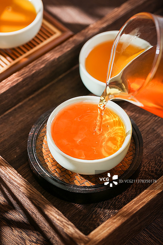 红茶金骏眉冲泡图片素材