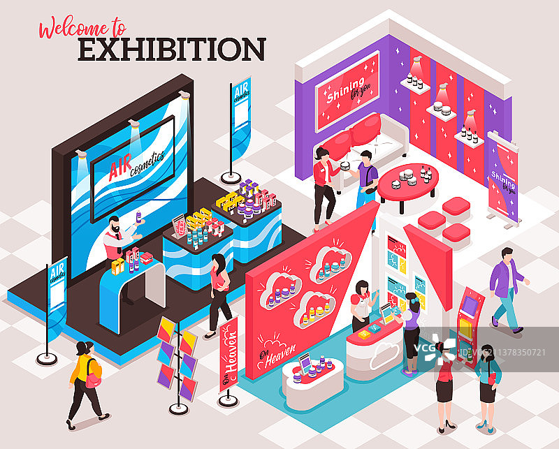 展览展示架组成图片素材