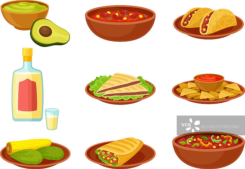 墨西哥菜肴图片套装图片素材