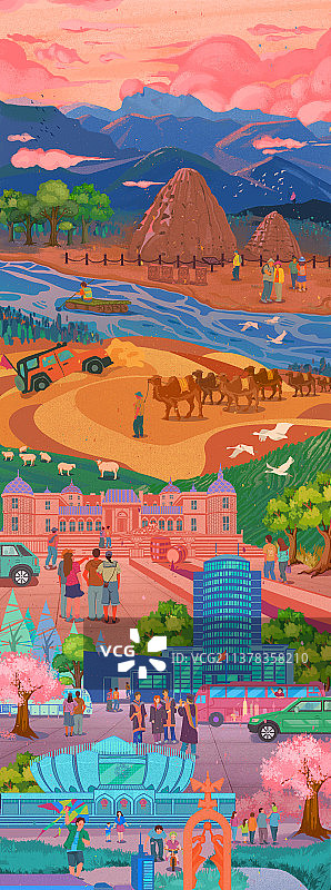 插画 城市 风景图片素材