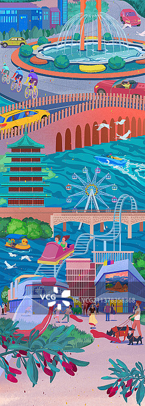 插画 城市 风景图片素材