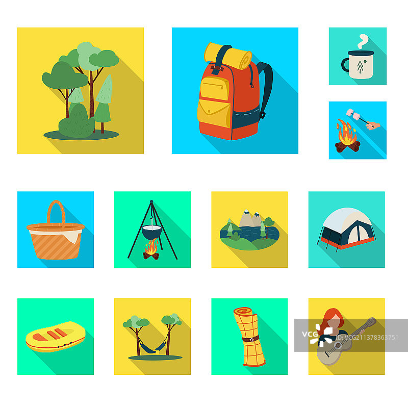 徒步旅行和野生动物标志图片素材