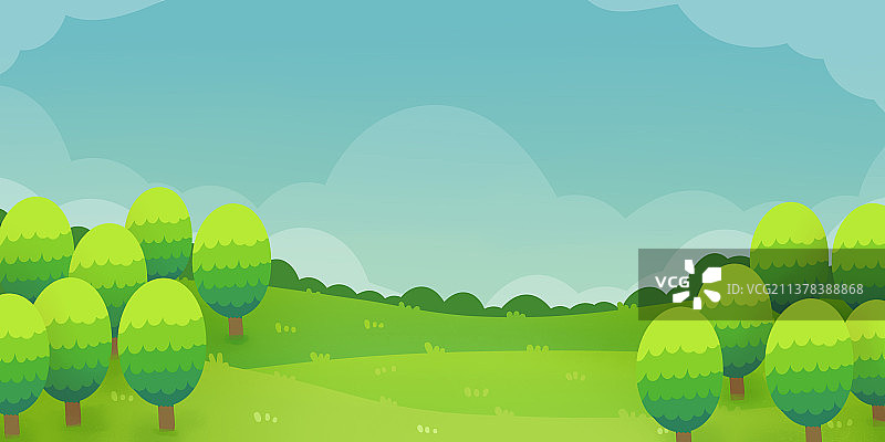 卡通 草地图片素材