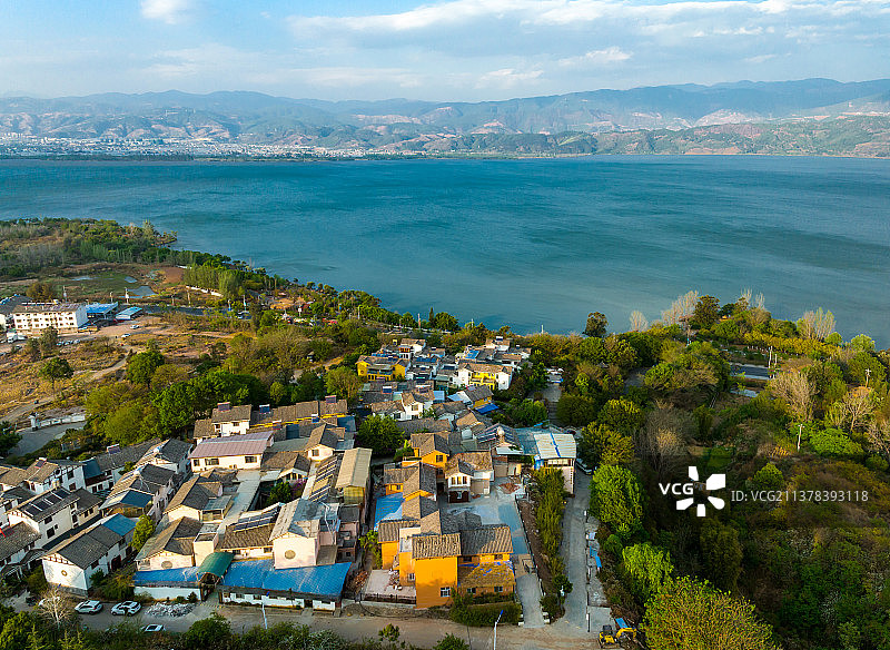 四川凉山西昌邛海缸窑湾图片素材