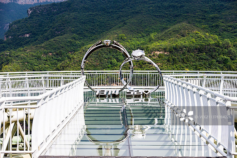 亚洲中国河南焦作修武县峰林峡玻璃观景台网红打卡地风光图片素材