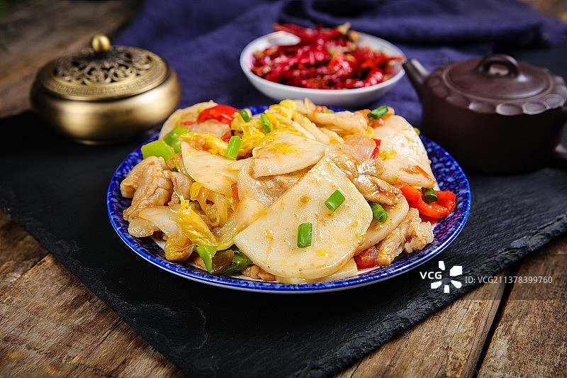 软糯诱人炒饵块图片素材