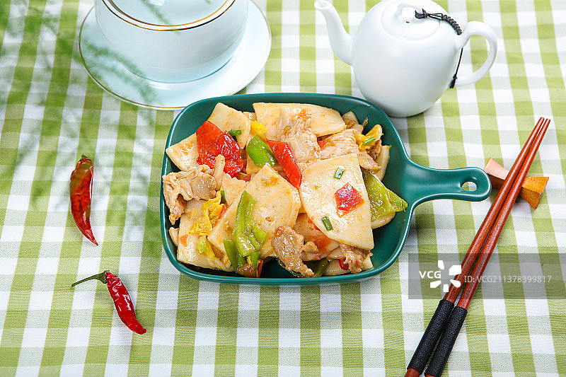 软糯诱人炒饵块图片素材