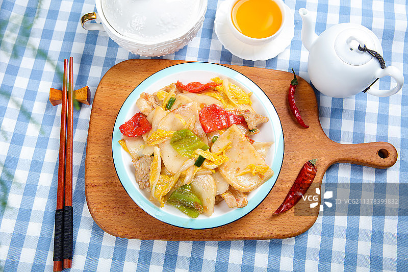 软糯诱人炒饵块图片素材