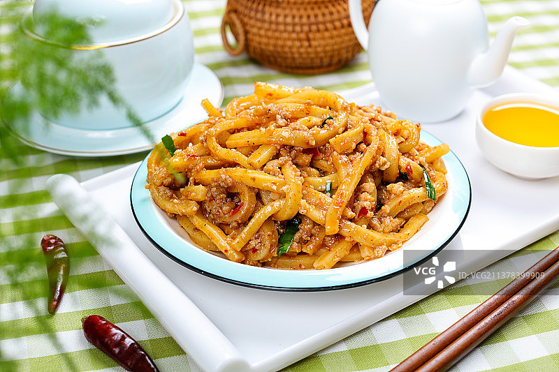 美味诱人炒饵块丝图片素材