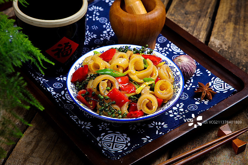 美容养颜炒猪皮图片素材