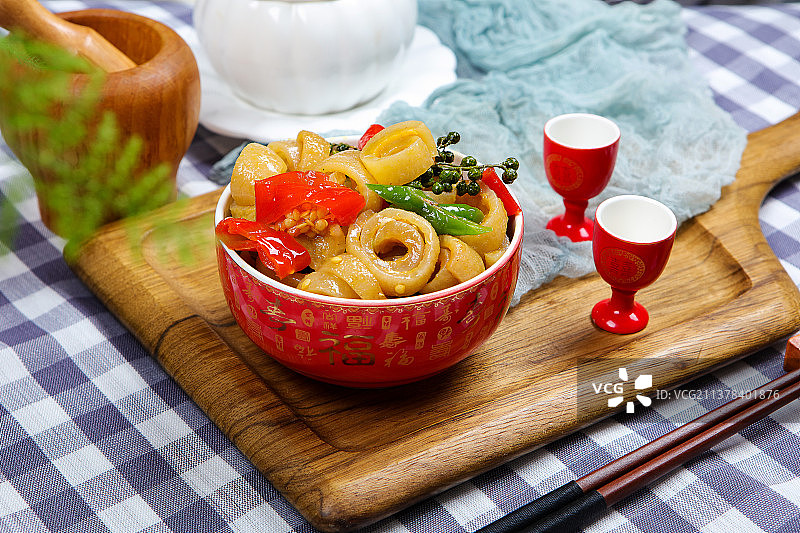 美容养颜炒猪皮图片素材