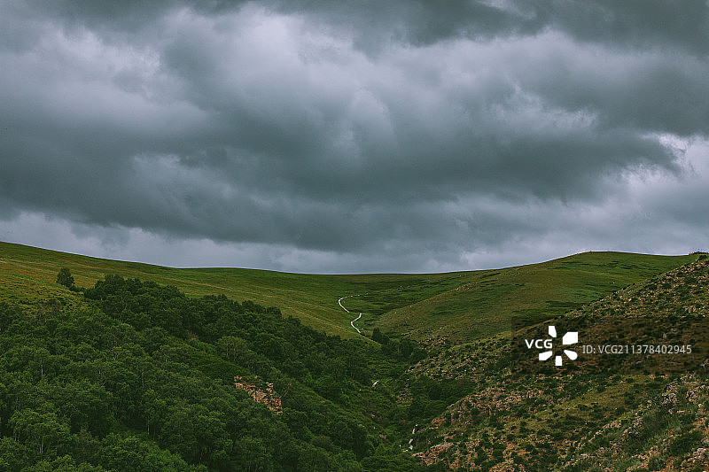 内蒙古包头市春坤山风景图片素材