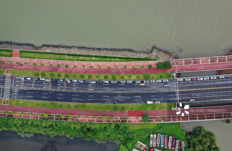 广东省东莞市虎门外语学校海战博物馆虎门大桥航拍图片素材