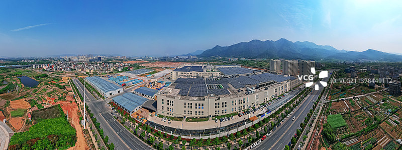 义乌市苏溪东方日升厂区全景图片素材