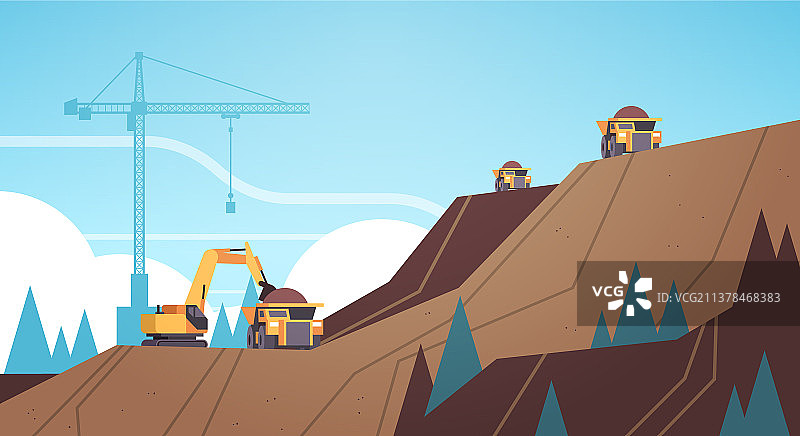 煤矿上的专业设备图片素材