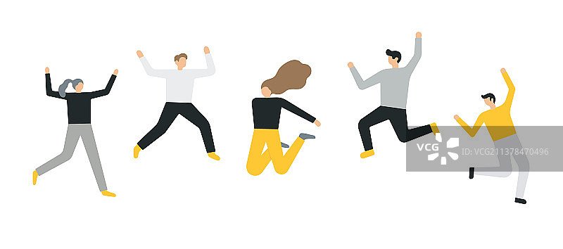 扁平风格商务人士图标图片素材