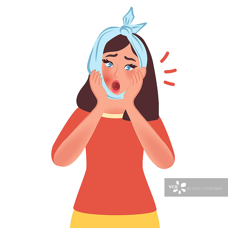 牙痛、口腔炎：男子不适图片素材