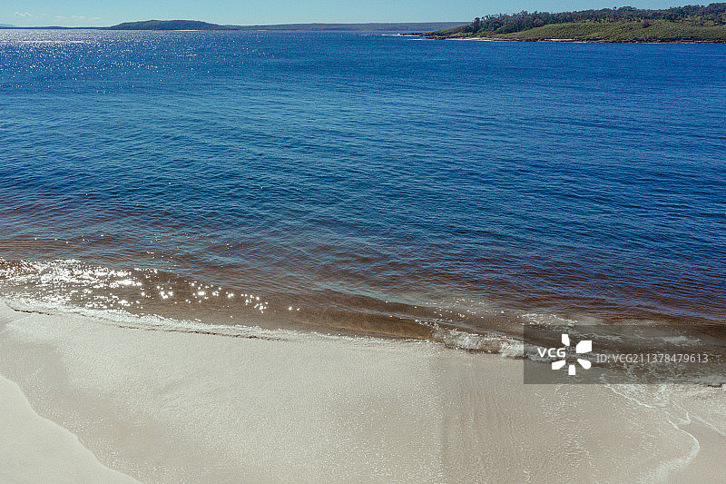 澳洲杰维斯湾默里海滩无人机航拍图片素材