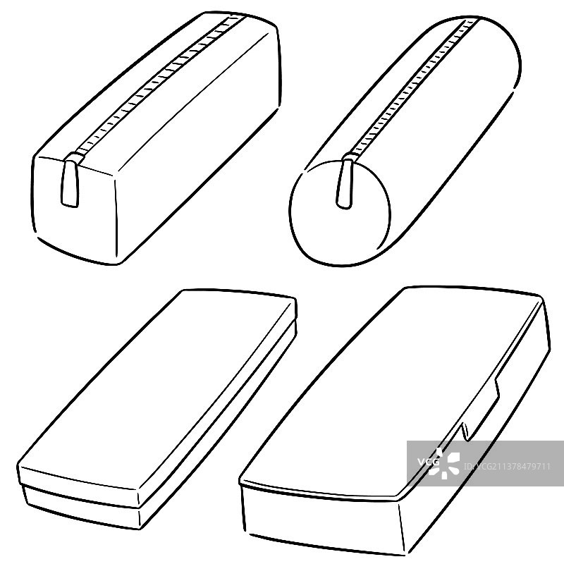 铅笔盒套装图片素材