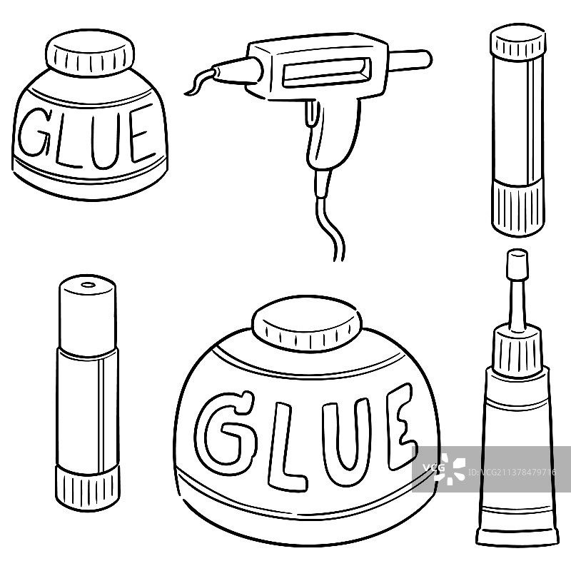 一套胶水图片素材