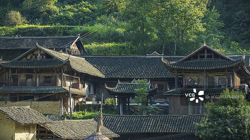 张家界土家吊脚楼图片素材