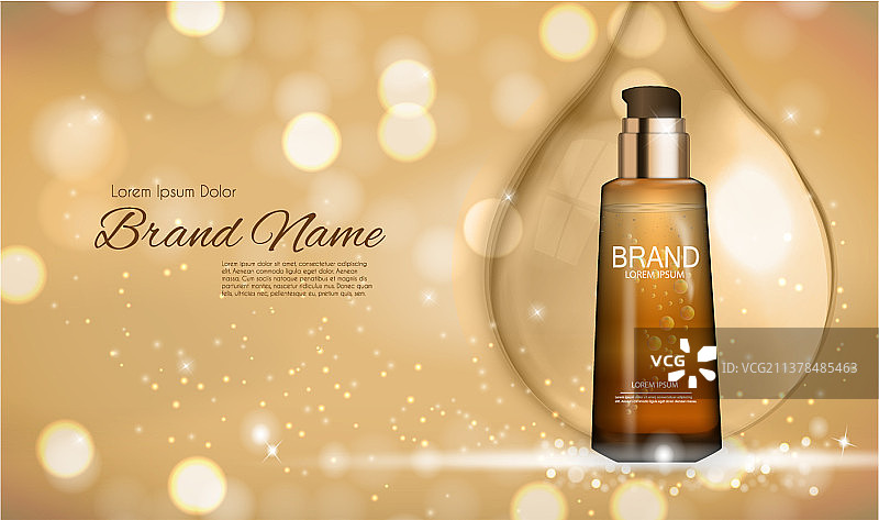 化妆品产品广告设计模板图片素材