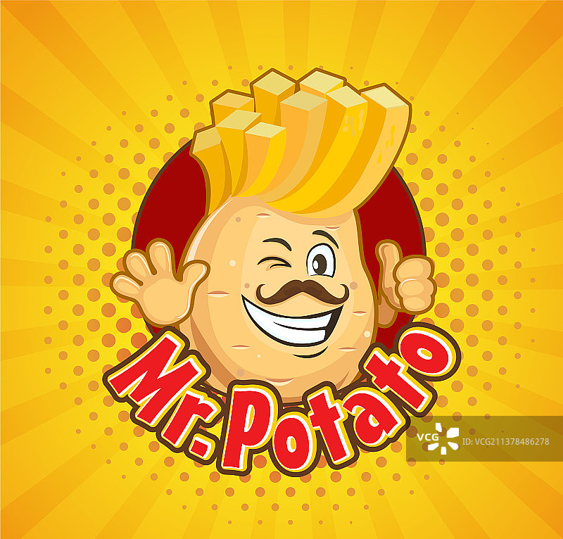土豆先生邀请您品尝美味炸薯条图片素材