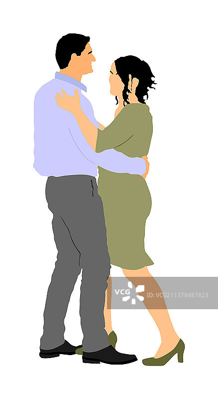 相爱的舞者情侣感性探戈婚礼舞图片素材