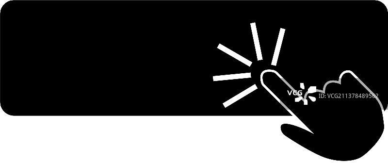 手放在按钮上图片素材