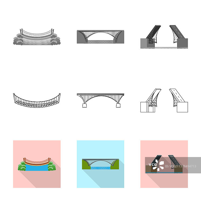 连接和设计符号集图片素材