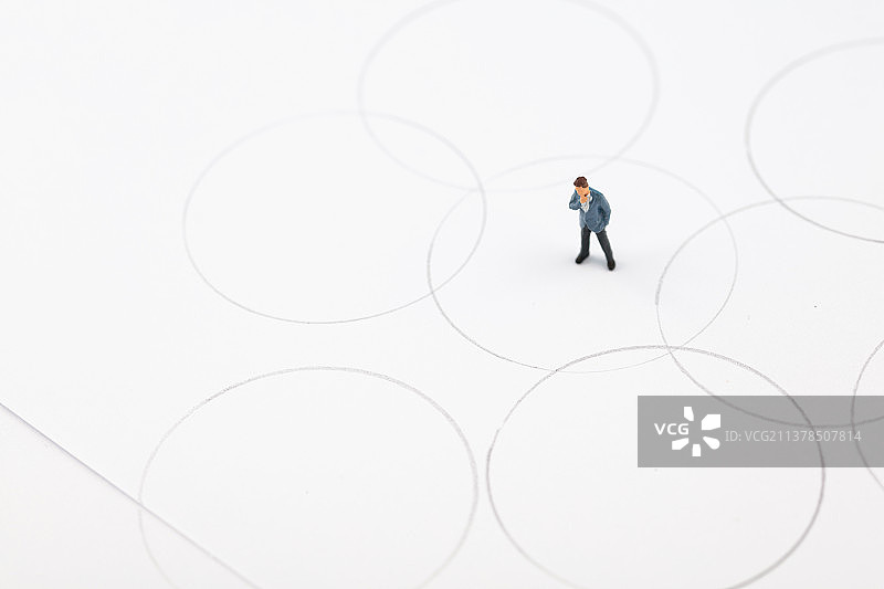 微缩世界商人的交际圈图片素材