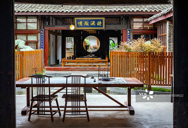 四川南充阆中古镇图片素材