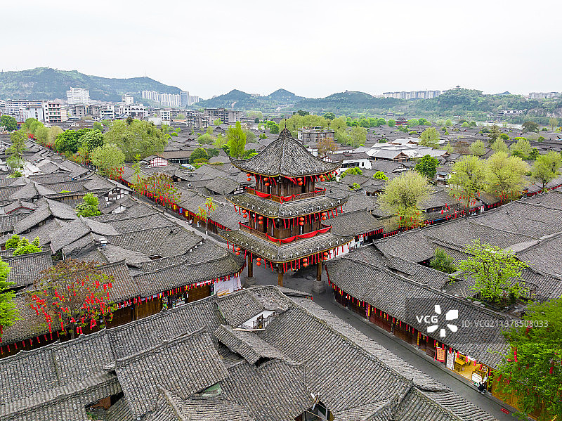 四川南充阆中古镇图片素材