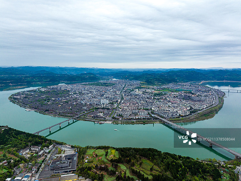 四川南充阆中古镇图片素材
