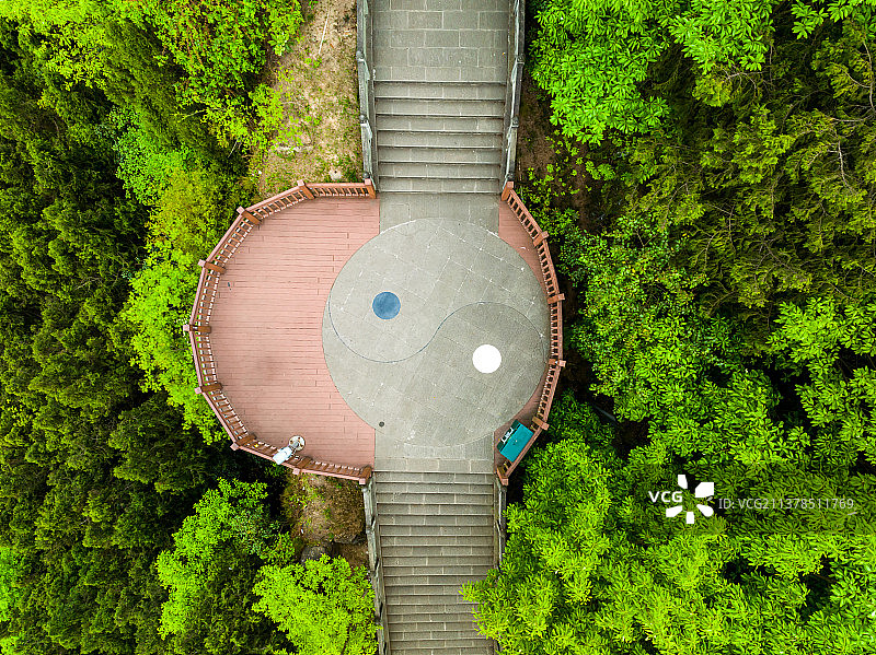 四川南充阆中古镇白塔山公园图片素材