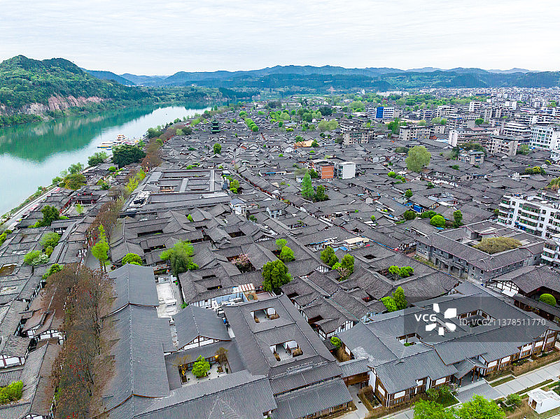 四川南充阆中古镇图片素材