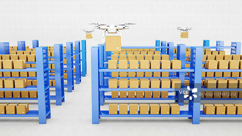 购物中心物流仓库配送中心图片素材