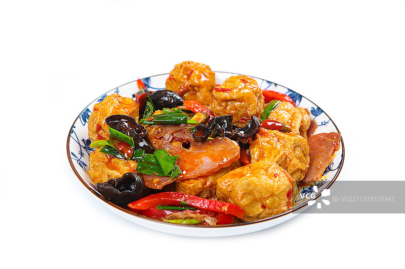 美味营养豆腐酿肉图片素材