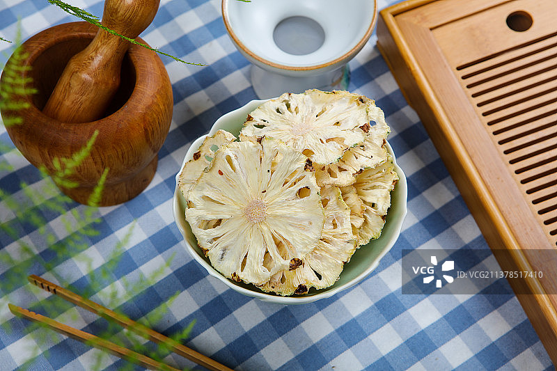 酸甜可口凤梨片图片素材