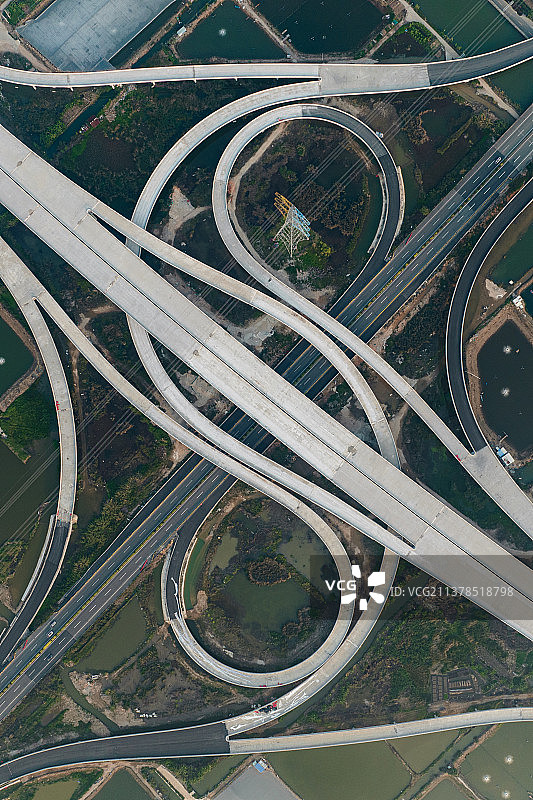 航拍珠海香海大桥支线图片素材