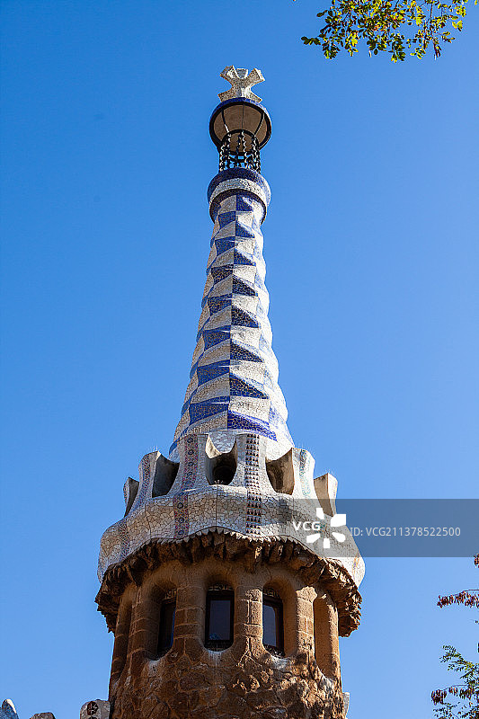 西班牙巴塞罗那，圣家堂教堂，奎尔公园，海滩图片素材