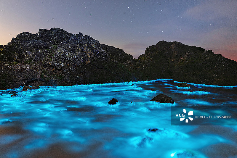 平潭蓝眼泪图片素材