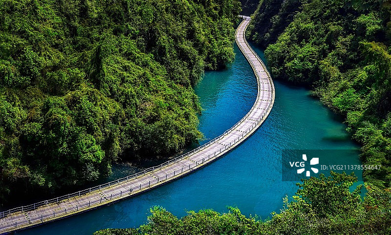 狮子关浮桥图片素材