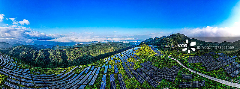 贵州六枝：光伏美景图片素材