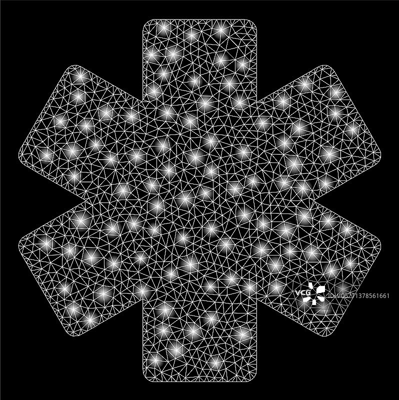 闪光网格骨架乘法数学运算图片素材