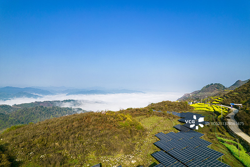 贵州六枝：光伏美景图片素材